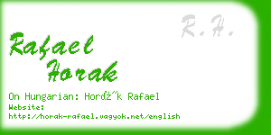 rafael horak business card
